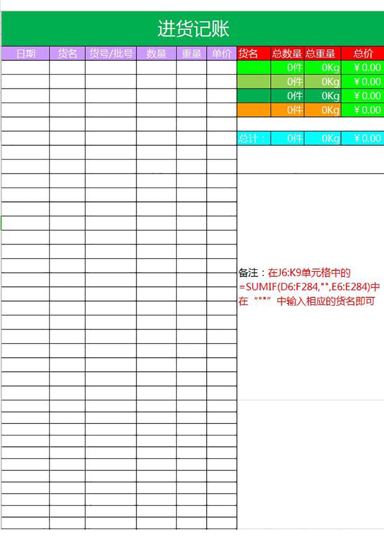 企業(yè)公司進貨記賬-1