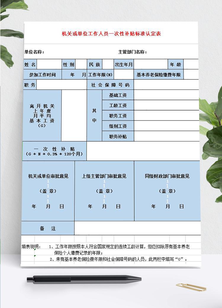 事業單位工資福利匯總excel表