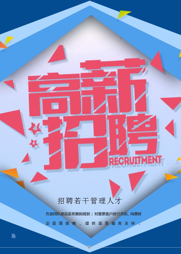 創(chuàng)意空間招聘海報(bào)