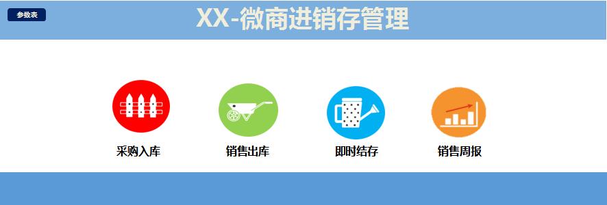 微商進銷存系統管理excel模板