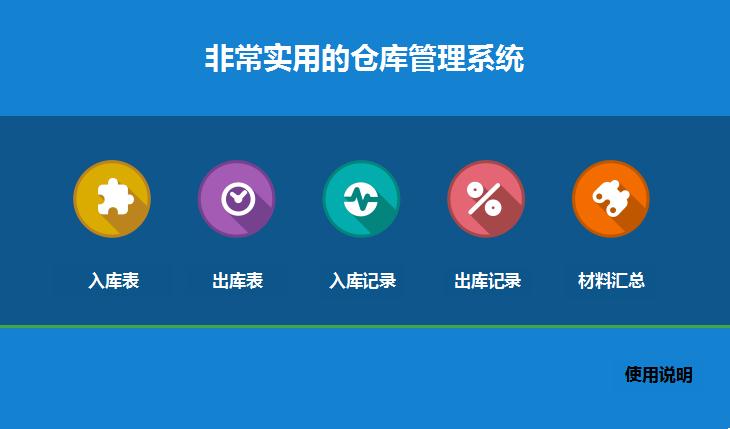 非常實用的倉庫管理系統模板