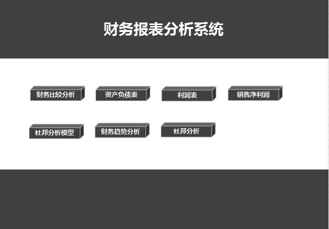 財(cái)務(wù)報(bào)表管理系統(tǒng)excel表格模板