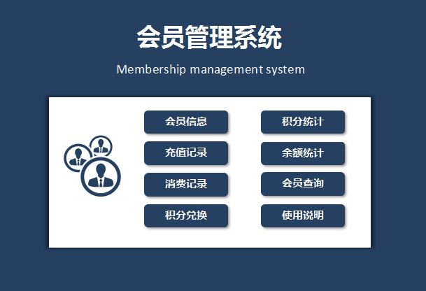 積分會員管理系統excel表格模板