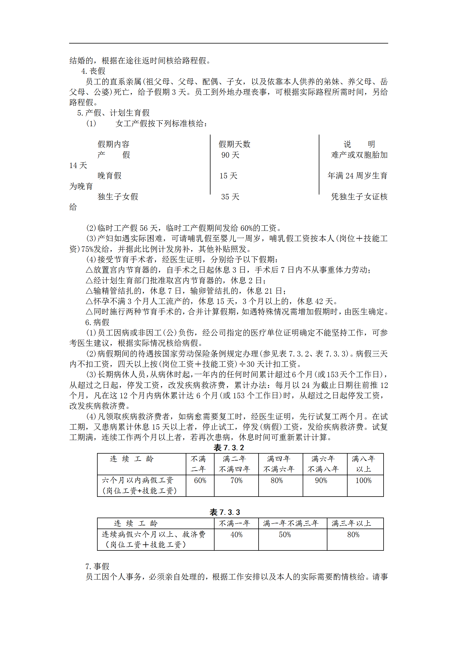員工考勤與休假的規(guī)定word模板-1