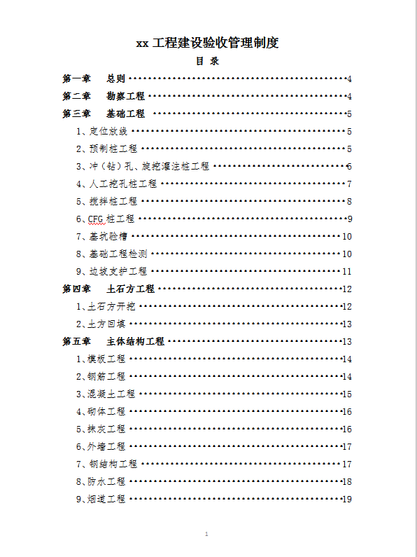 xx集團工程建設(shè)驗收管理制度word模板