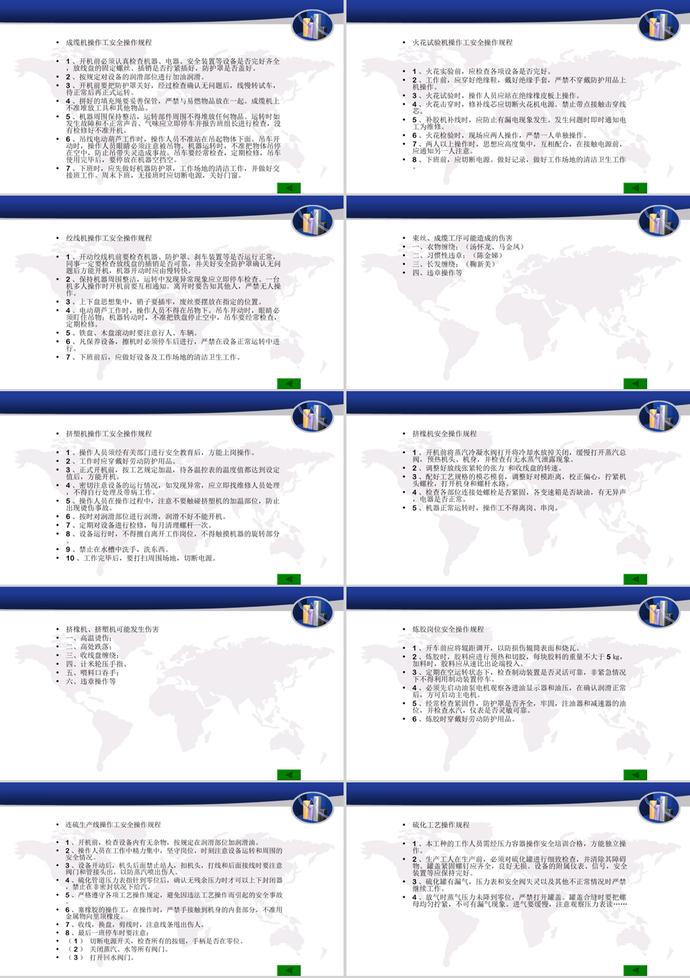 廠級安全操作規(guī)程培訓教材PPT模板-1